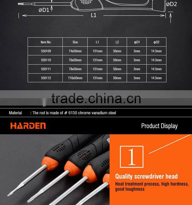 Professional Chrome Vanadium Torx Type Precision Screwdriver