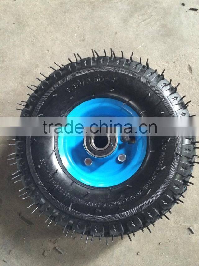 garden cart wheel 4.10/3.50-4 with steel rim