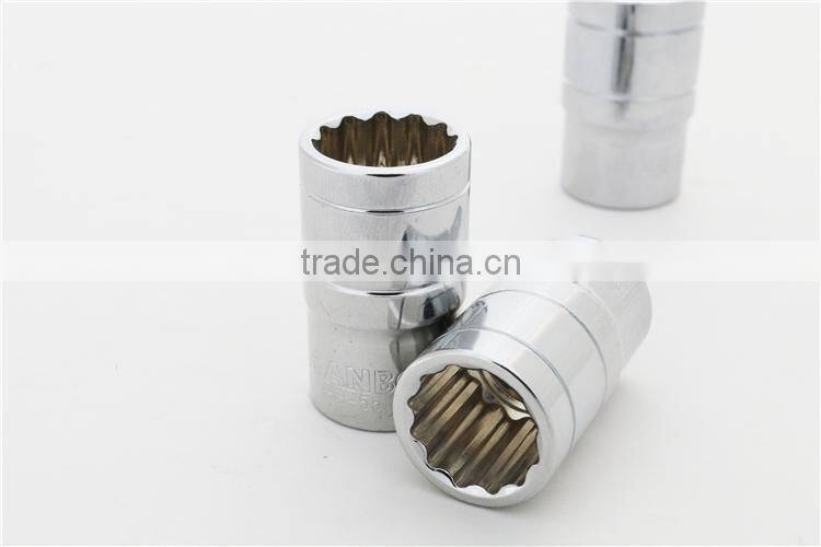 Professional 1/2' Metirc Cr-V Hexagonal Mirror Sockets