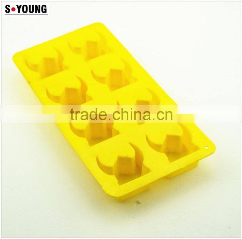 11195 cow head shaped silicone chocolate mould and mold