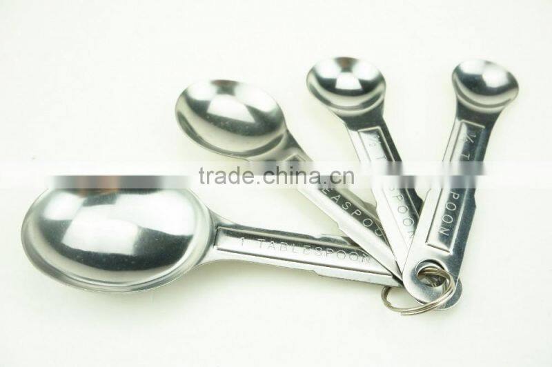 42144 4pcs Stainless Steel Nesting Measuring Cups and Spoons Set