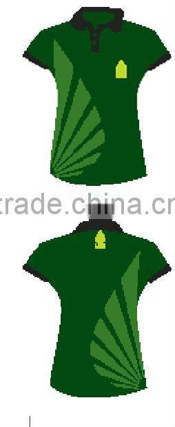 Custom printed logo staff cotton pique polo shirts for ladies