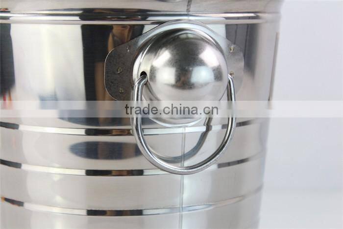 Factory wholesale Large size party metal stainless steel ice bucket