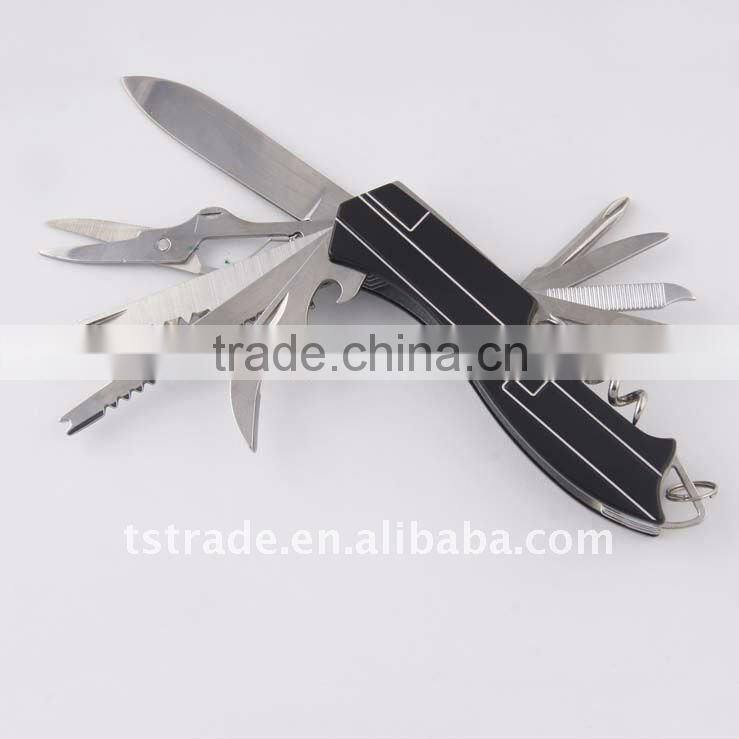 2014New design multi knife pocket knife multi function LED knife KJK5011AL