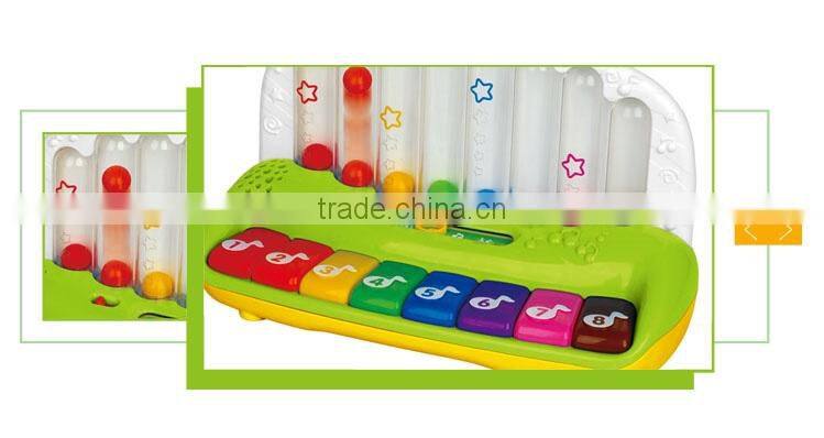 High quality baby plastic musical instrument mini piano marbles toy