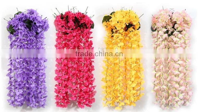 Artificial decorative flower vine, artificial garland