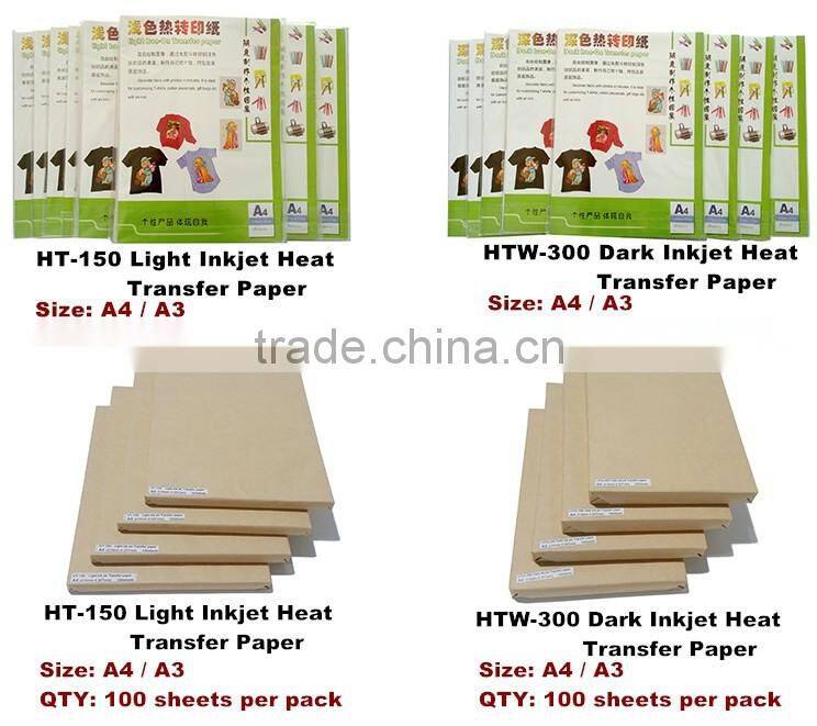 a3 a4 t-shirt heat transfer paper price