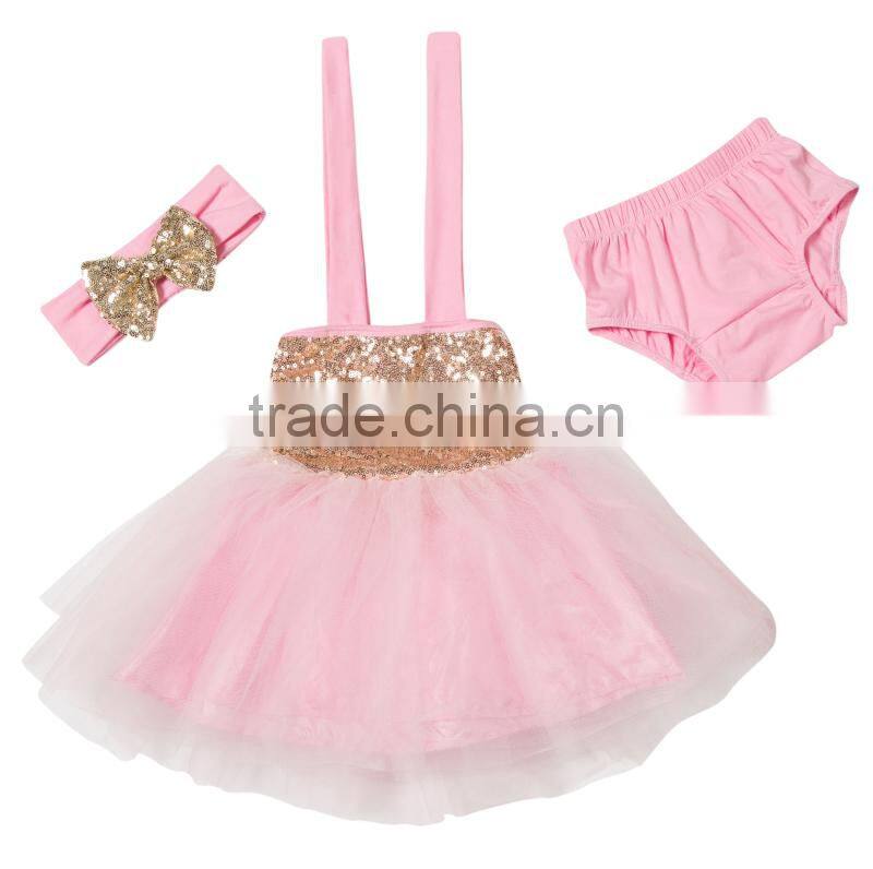 Elegant Children Kids Baby Girls Dress Sequins Tulle Tutu Toddler Tutu Dress set