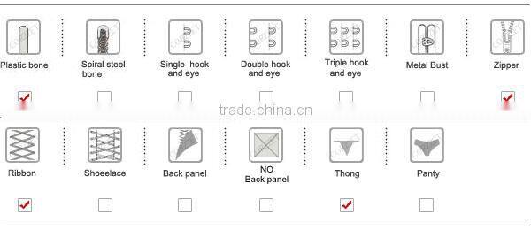 Women PVC Leather Corset Pattern Zip Up Leather Corset On Sale