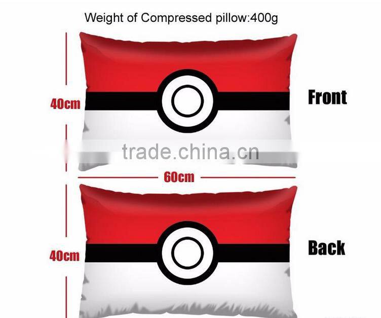 2016 custom wholesale pokemon go plush pillow