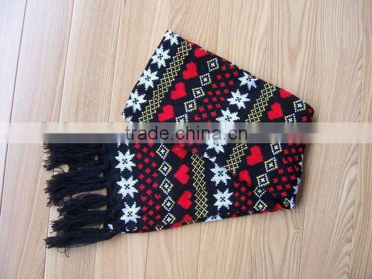 handmade flower kids beautiful knitted scarf