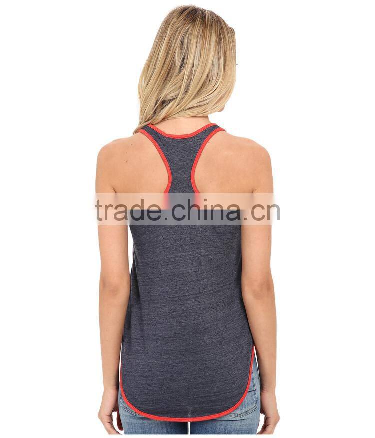Eco jersey graphic fitness tank tops wholesale