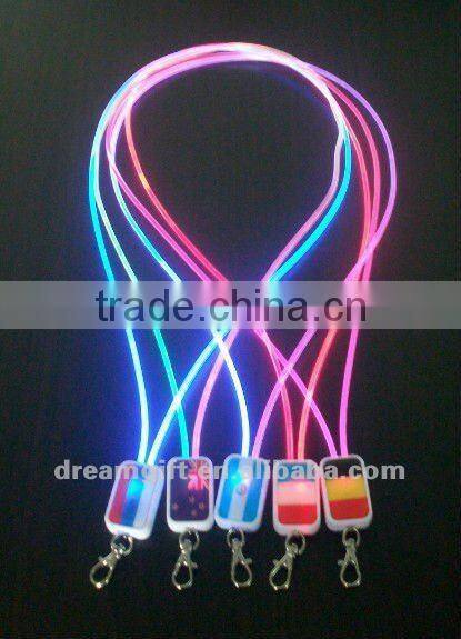 2012 LED flashing LED key chain 5 colors 100 pcs MOQ.