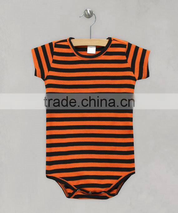 Halloween children cotton orange pumpkin pattern newborn baby unisex bodysuit romper