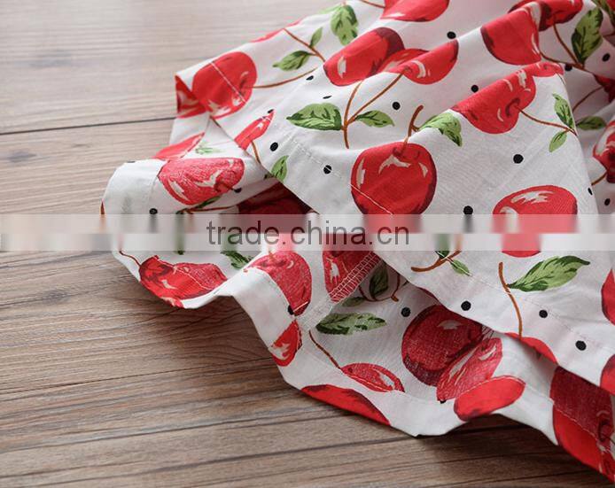 Classical Cherry Pattern Sweet Girl Skirt Girls Dress Names With Pictures Wholesale
