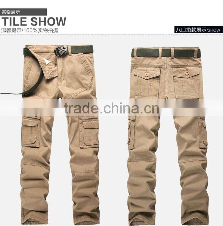 2016 custom mens cargo pants with side pocket