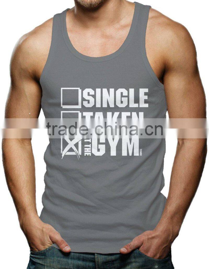 Custom Printed Men's Gym Tank TOPs
