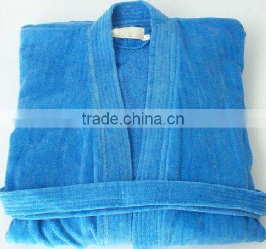 cheap orange 100 cotton bathrobe with oem hood