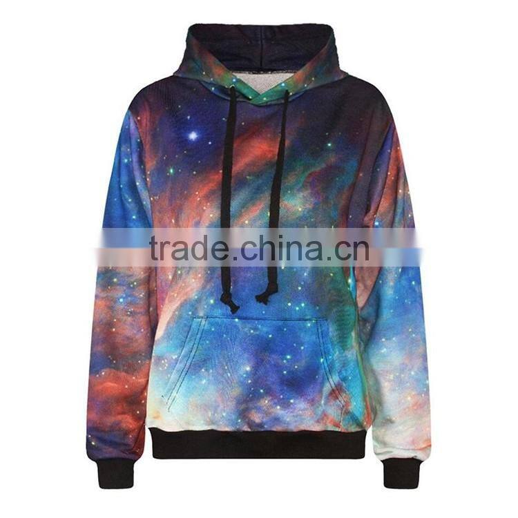 China Manufacturers Wholesale Custom 3D Sublimation Print Men's Pullover Hoodie