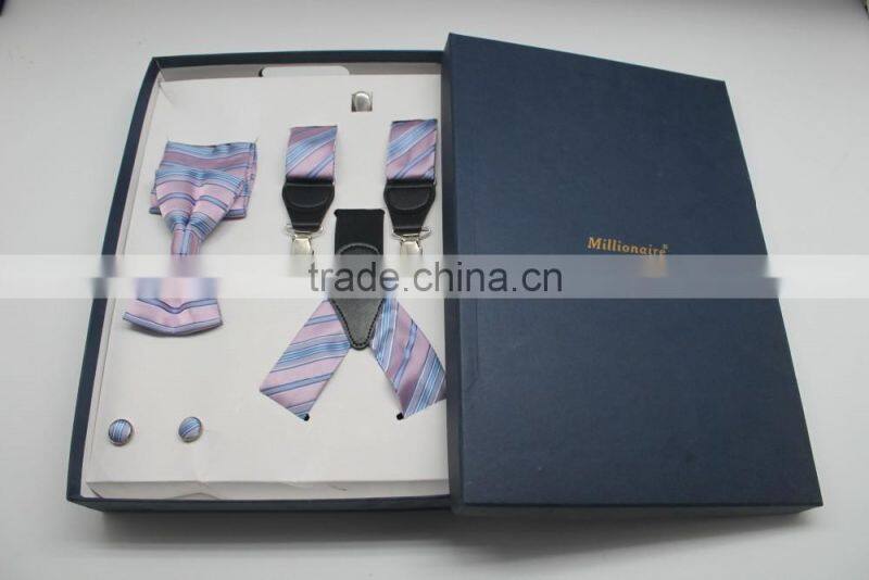 New style suspenders match bowtie pretty gift box sets
