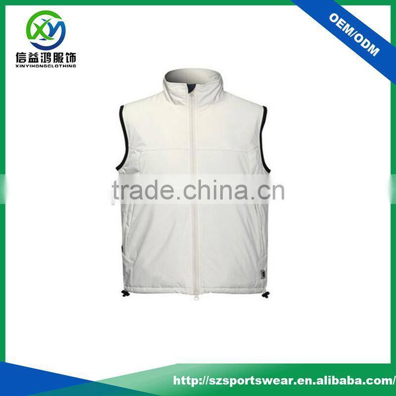 100% polyester golf vest,mens padded sports vest,Waterproof Fleece sleeveless jacket