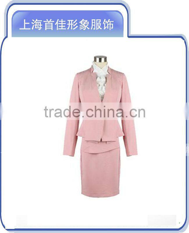 elegant pretty ladies business office uniform design 2013