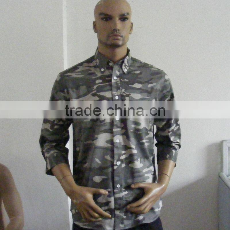 men's camouflage work shirt