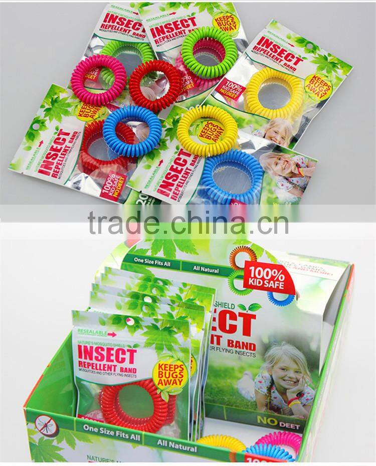 Spring Coil Anti Mosquito Bug Pest Repel Wrist Band Bracelet Insect Repellent