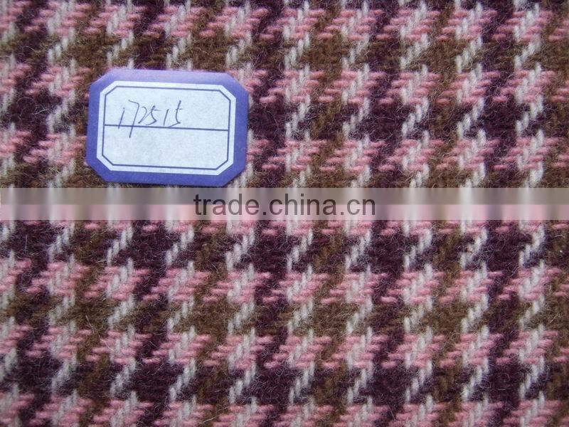 Popular houndstooth tweed woollen fabric, herringbone tweed fabric, woolen fabric, herringbone windowpane tweed fabric