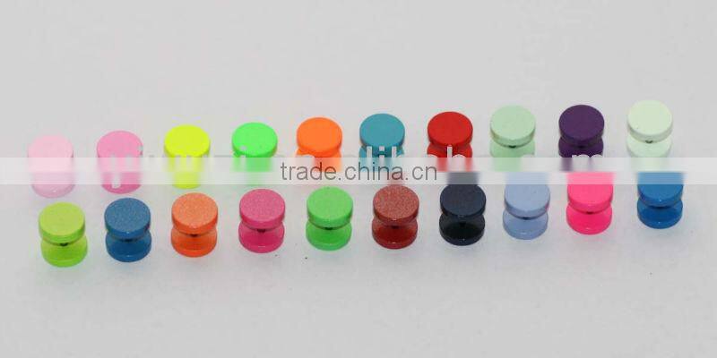 Neon Color Paint Body Jewelry Ear Gauges Flesh Tunnel