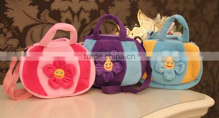 Creative and soft plush school bag for children
