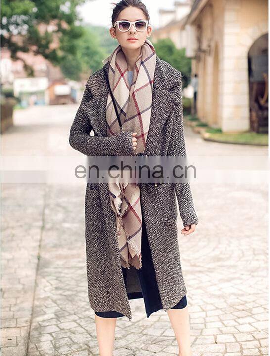 2016 Autumn And Winter Scarf Ladies Acrylic Plaid Scarf