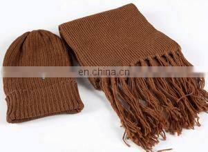 NEW SUPER FINE ACRYLIC BEANIE SKULL SKI HAT & SCARF