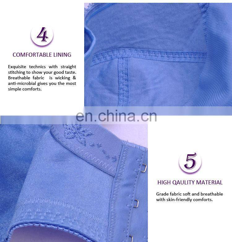 High Quality Fashion Fat Women Blue Brassiere