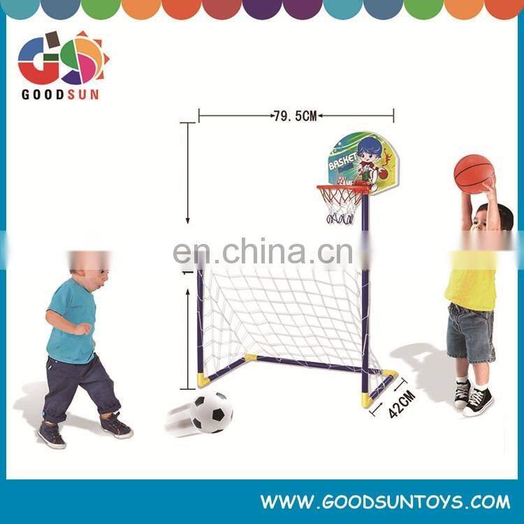 2 in 1 Soccer Goal Football Gates Game Set With Bsketball Pump