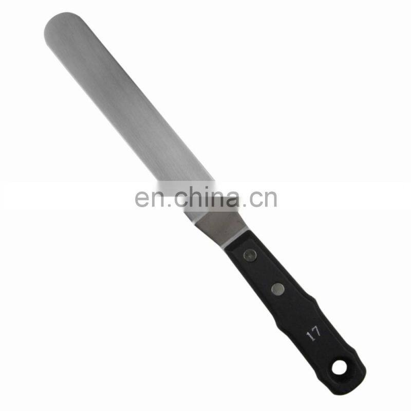 17cm Black Wooden Handle Large Painting Knife