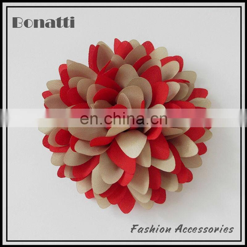 2014 Fashion small fabric brooch flower green fabric flower brooch