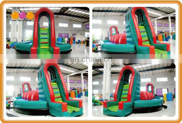 aoqi inflatable big ball obstacle game inflatable Wipeout Game for sale with free EN14960 certificate