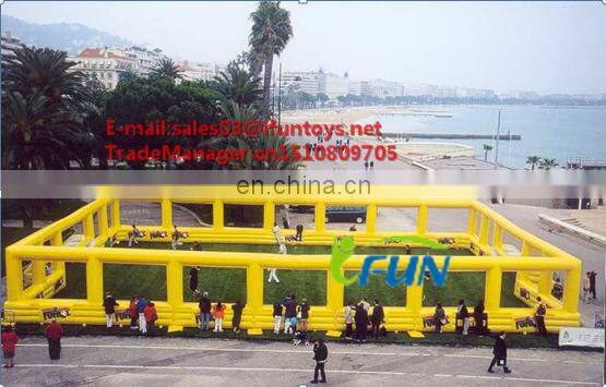 New design commercial arena football pitch/outdoor giant inflatable soap football field /hot inflatable football field