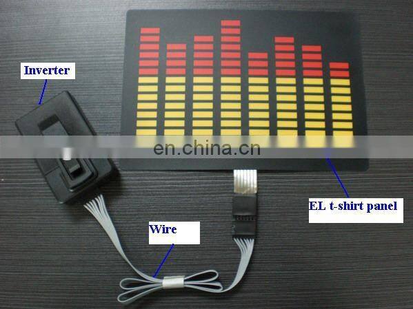 Glovion Led display t-shirt electronic music flashing voice control t-shirt