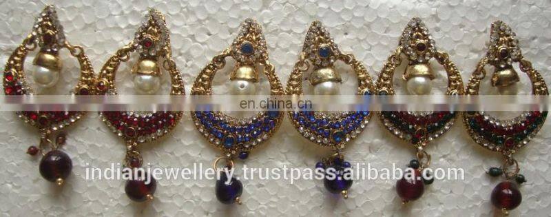 Antique rhinestone earrings exporter, rhinestone earring manufacturer
