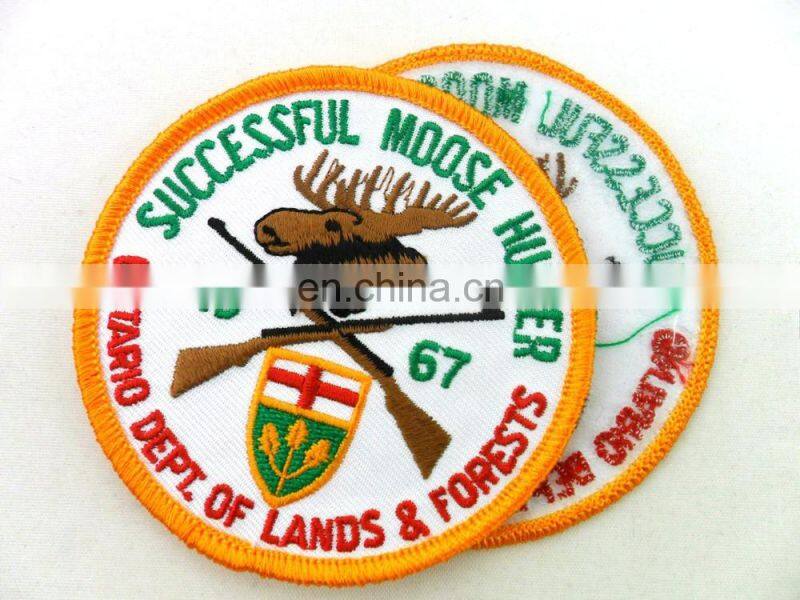 any color clothing embroidery patch custom design logo