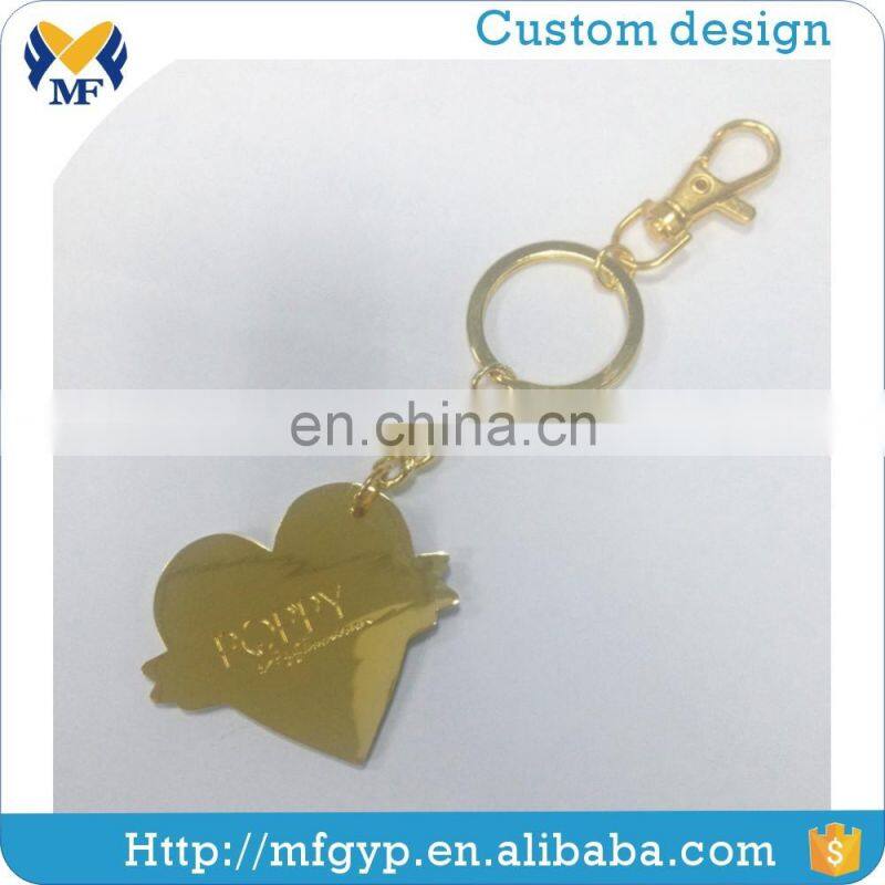 High end metal custom best friend keychain