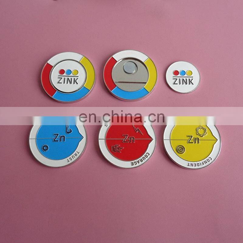 customized 3D raised logo silver coin custom antique copper coin with double side moulds