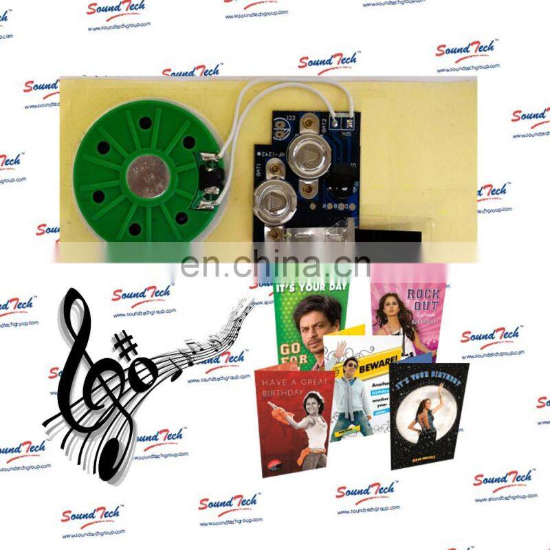 Sound ic chip for electronic greeting cards