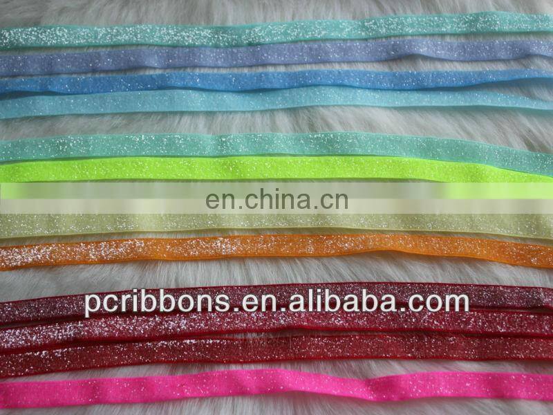 Wholesale elastic glitter ribbon