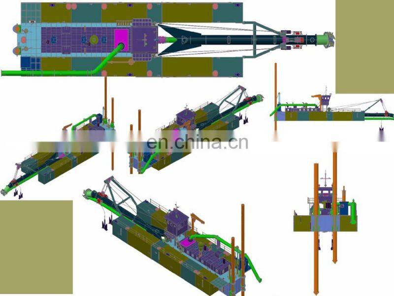 20 inch/10 inch High quality river dredging machine cutter suction dredger in stock