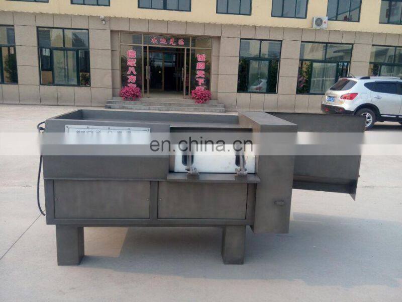 automatic frozen beef cube dicer/chicken breast dicing machine/poultry meat cutting machine