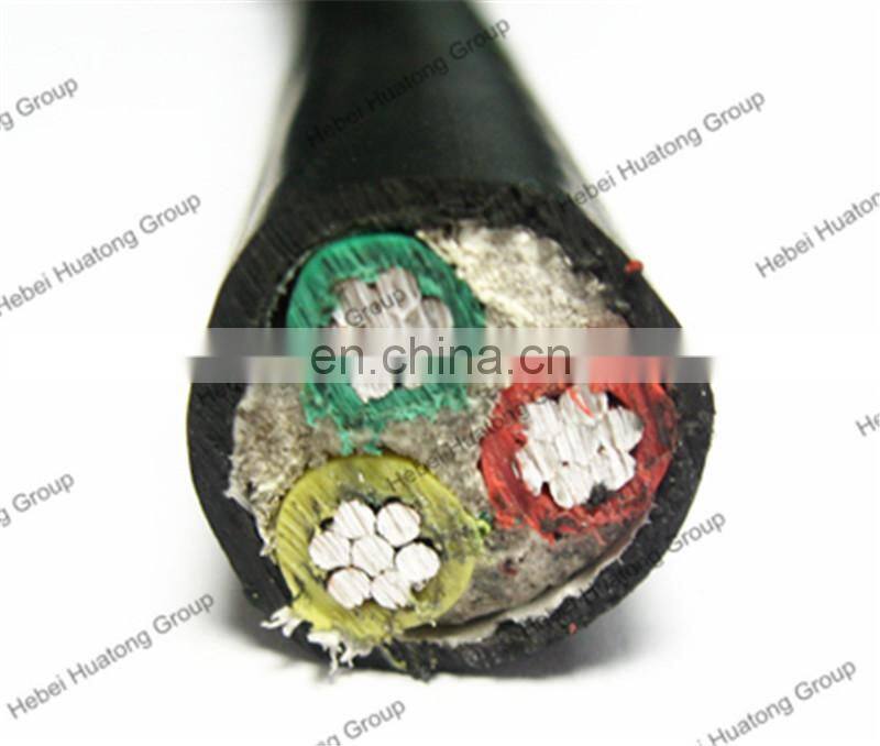 4x50mm2 aluminum conductor low voltage PVC insulated steel tape armored power cable