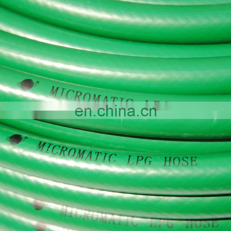 2 Mpa W.P. High Pressure PVC Propane Gas Green LPG Hose, Green Gas Hose, High Pressure LPG Hose